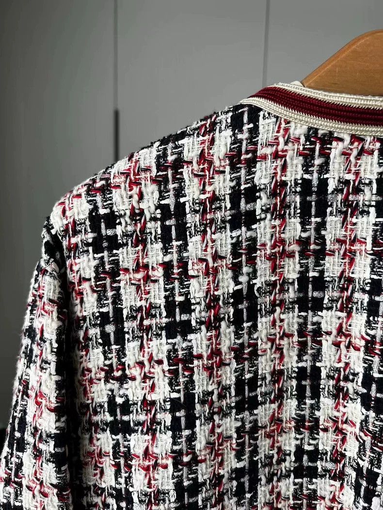 Gucci Gucci Tweed Long Sleeve Dress with Chain Detail- DMC Size US XS / EU 42 / 0 - 4 Thumbnail