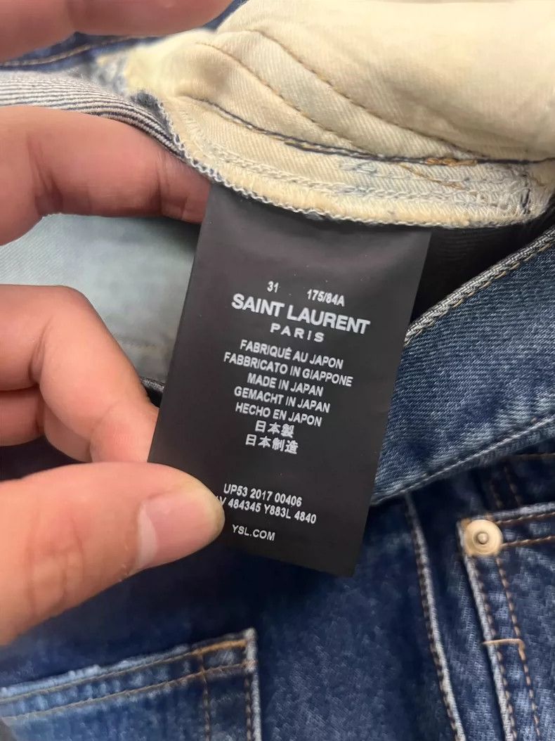 Saint Laurent Paris Saint Laurent Blue Basic Denim Pants 31 Size- DMC Size US 31 - 4 Thumbnail