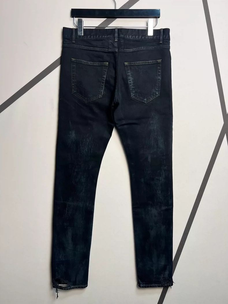 Saint Laurent Paris Saint Laurent Black Distressed Denim Pants Size 32- DMC Size US 32 / EU 48 - 2 Thumbnail
