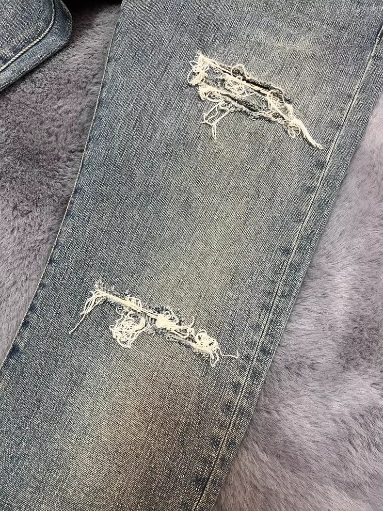 Saint Laurent Paris Saint Laurent Blue Denim Jeans with Distress- DMC Size US 32 / EU 48 - 5 Thumbnail
