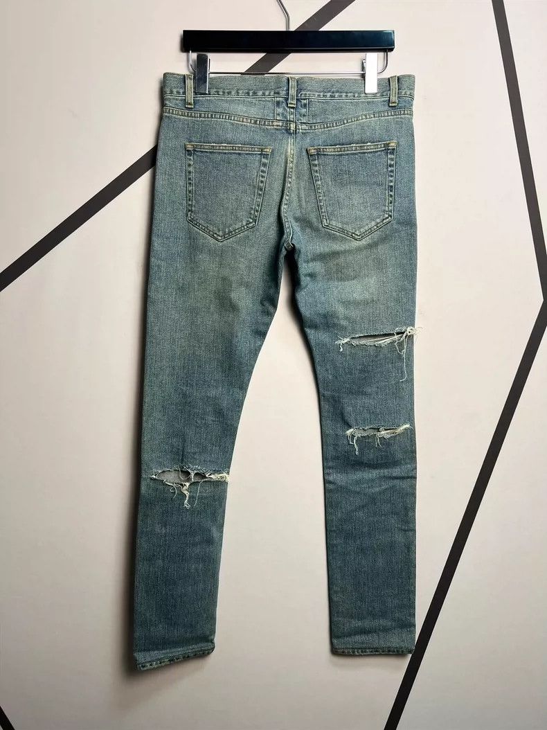 Saint Laurent Paris Saint Laurent Blue Denim Jeans with Distress- DMC Size US 32 / EU 48 - 2 Thumbnail