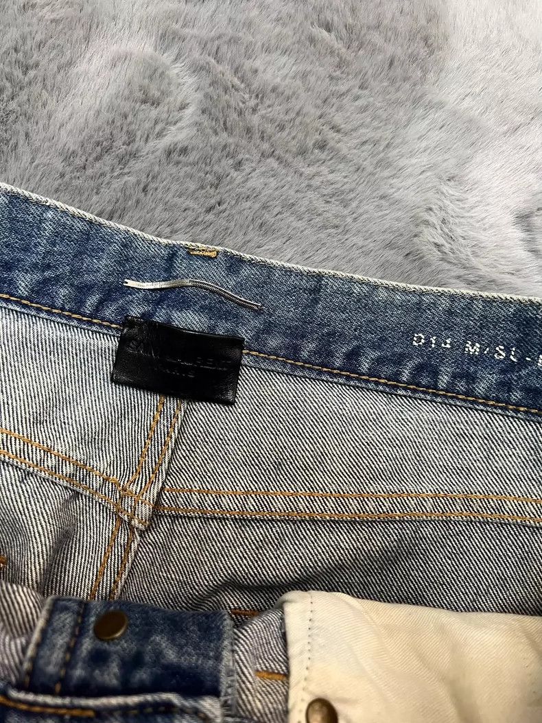 Saint Laurent Paris Saint Laurent Blue Denim Pants with Logo Embroidery- DMC Size US 31 - 3 Thumbnail