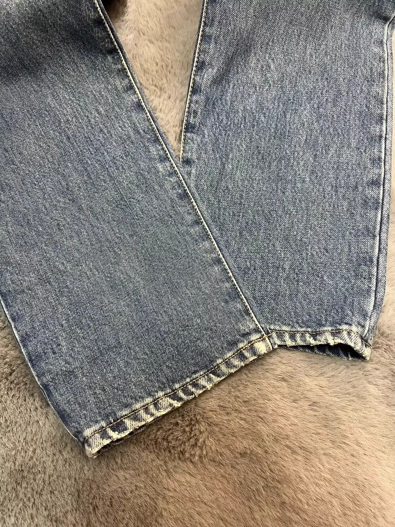 Saint Laurent Paris Saint Laurent Blue Denim Pants with Logo Embroidery- DMC Size US 31 - 8 Thumbnail