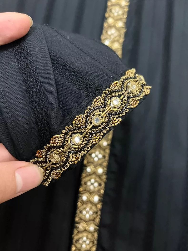 Saint Laurent Paris Saint Laurent Black and Gold Embellished Shirt- DMC Size US L / EU 52-54 / 3 - 5 Thumbnail