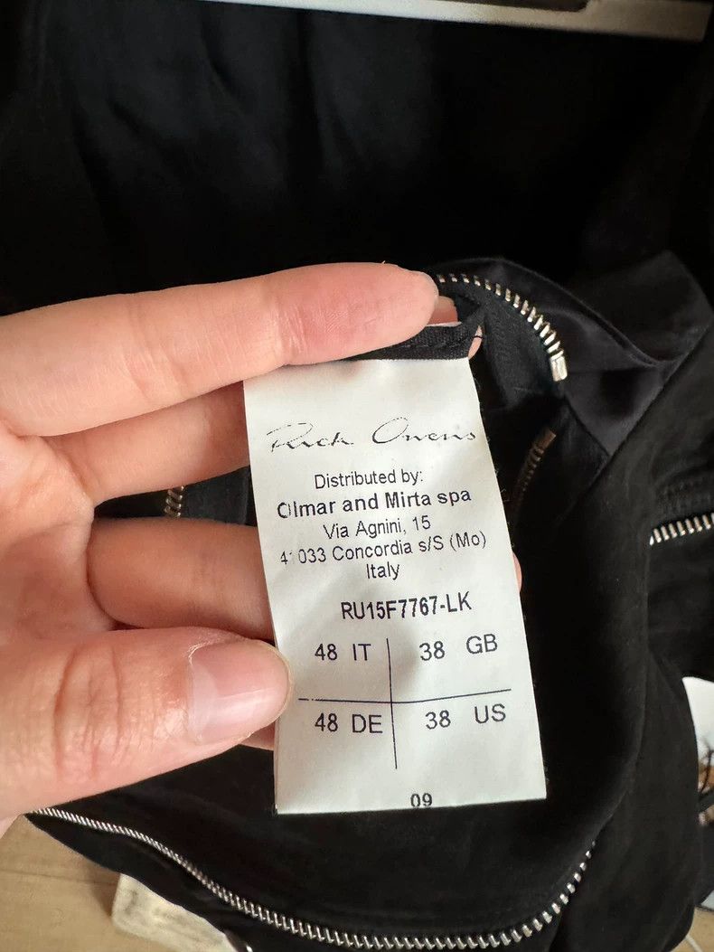 Rick Owens Rick Owens Men's Leather Jacket Size 38- DMC Size US M / EU 48-50 / 2 - 3 Thumbnail
