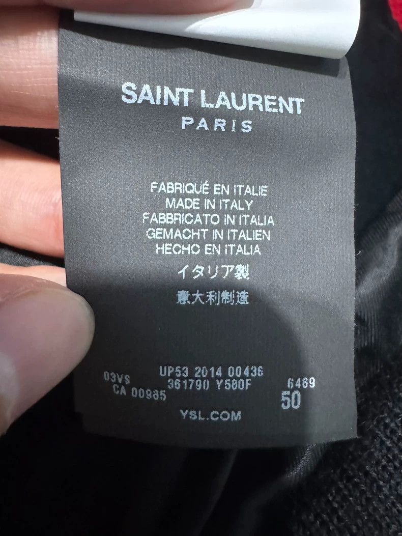 Saint Laurent Paris Saint Laurent Red Leopard Print Baseball Jacket- DMC Size US L / EU 52-54 / 3 - 2 Thumbnail