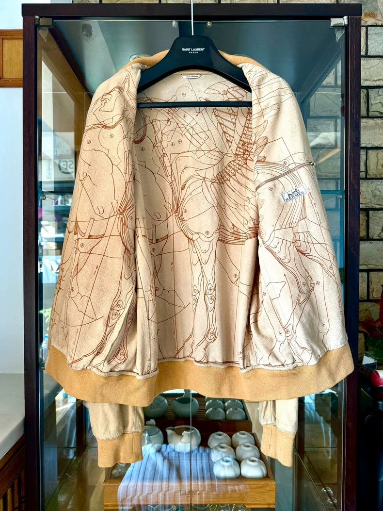 Hermes Hermes Brown Suede Bomber Jacket- DMC Size US M / EU 48-50 / 2 - 5 Thumbnail
