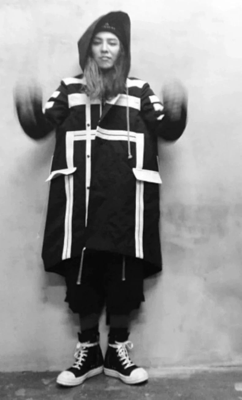 Rick Owens Rick Owens Style Long Coat with Stripes- DMC Size US L / EU 52-54 / 3 - 9 Thumbnail