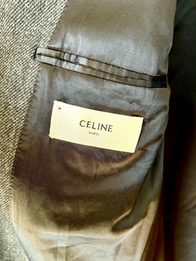Celine Celine Gray Velvet Collar Suit Coat- DMC Size US L / EU 52-54 / 3 - 4 Thumbnail