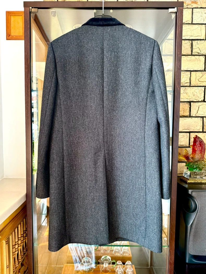 Celine Celine Gray Velvet Collar Suit Coat- DMC Size US L / EU 52-54 / 3 - 3 Thumbnail