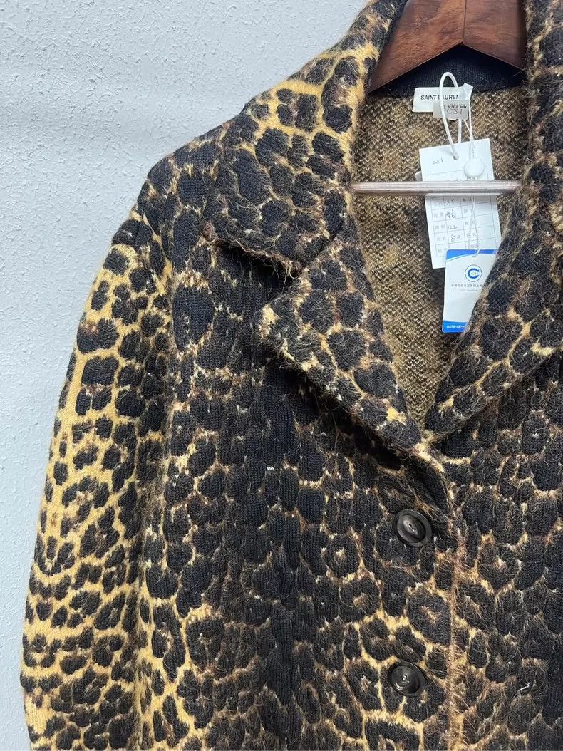 Saint Laurent Paris Leopard Print Blend Coat Size XS- DMC Size US XS / EU 42 / 0 - 3 Thumbnail