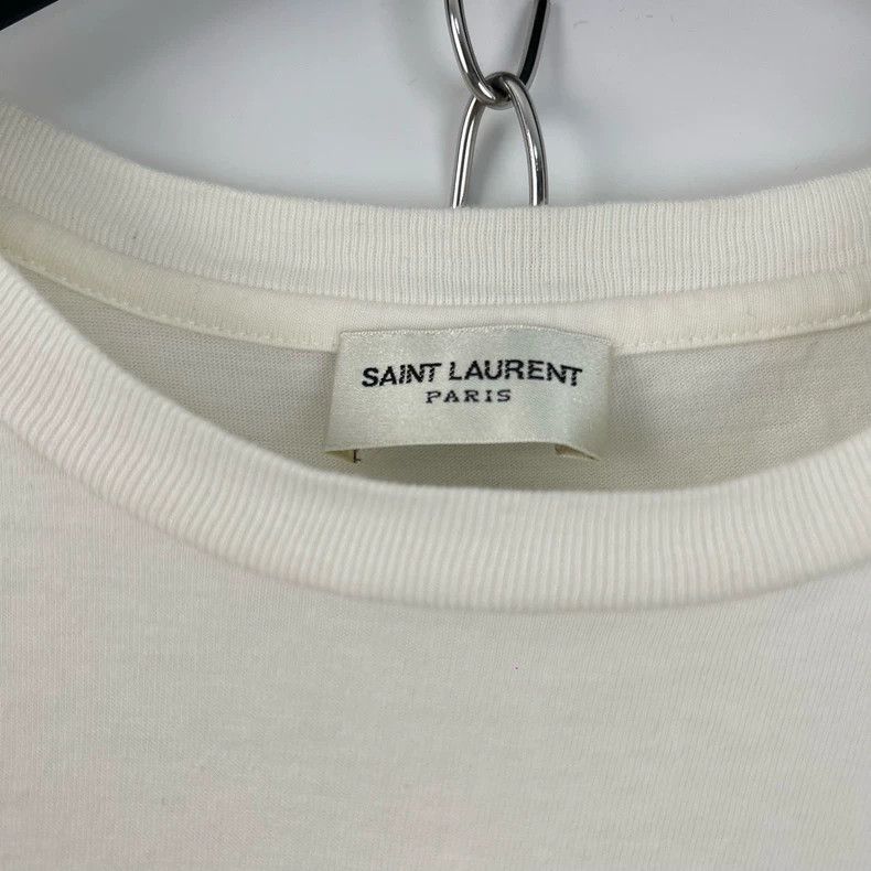 Saint Laurent Paris Saint Laurent Short Sleeve Logo T-Shirt- DMC Size US XS / EU 42 / 0 - 6 Thumbnail