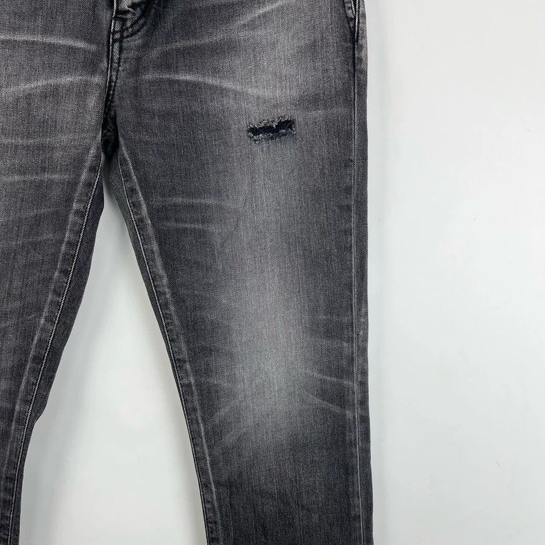 Saint Laurent Paris Saint Laurent Distressed Gray Jeans Size 27- DMC Size US 27 - 5 Thumbnail