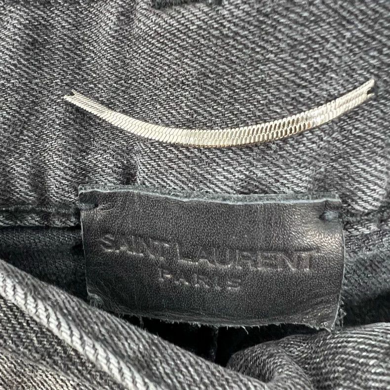 Saint Laurent Paris Saint Laurent Distressed Gray Jeans Size 27- DMC Size US 27 - 4 Thumbnail