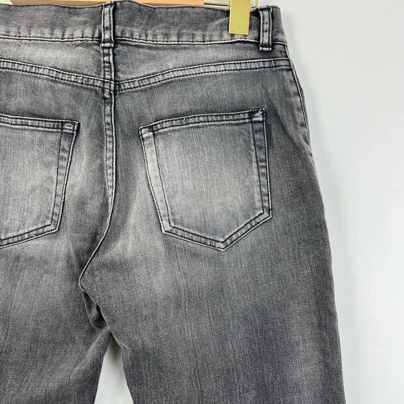 Saint Laurent Paris Saint Laurent Distressed Gray Jeans Size 27- DMC Size US 27 - 7 Thumbnail