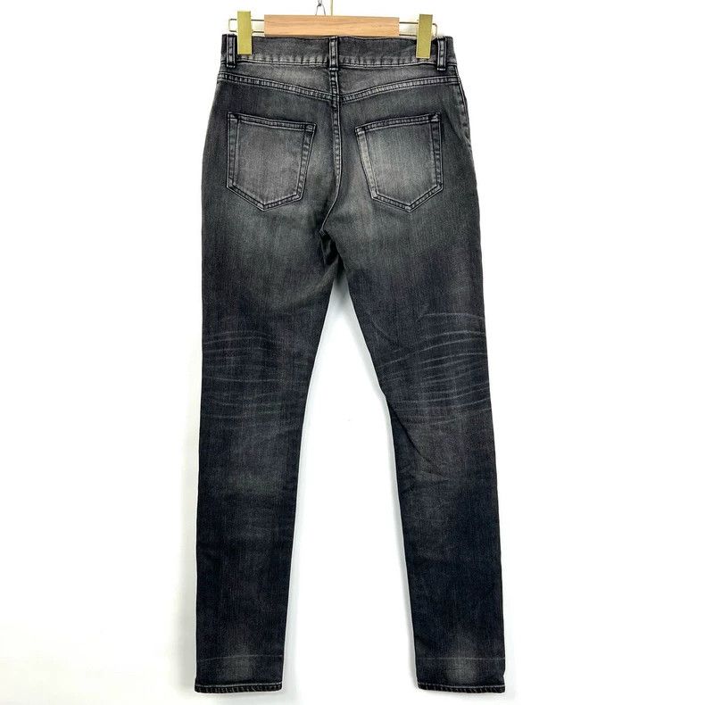 Saint Laurent Paris Saint Laurent Distressed Gray Jeans Size 27- DMC Size US 27 - 2 Thumbnail