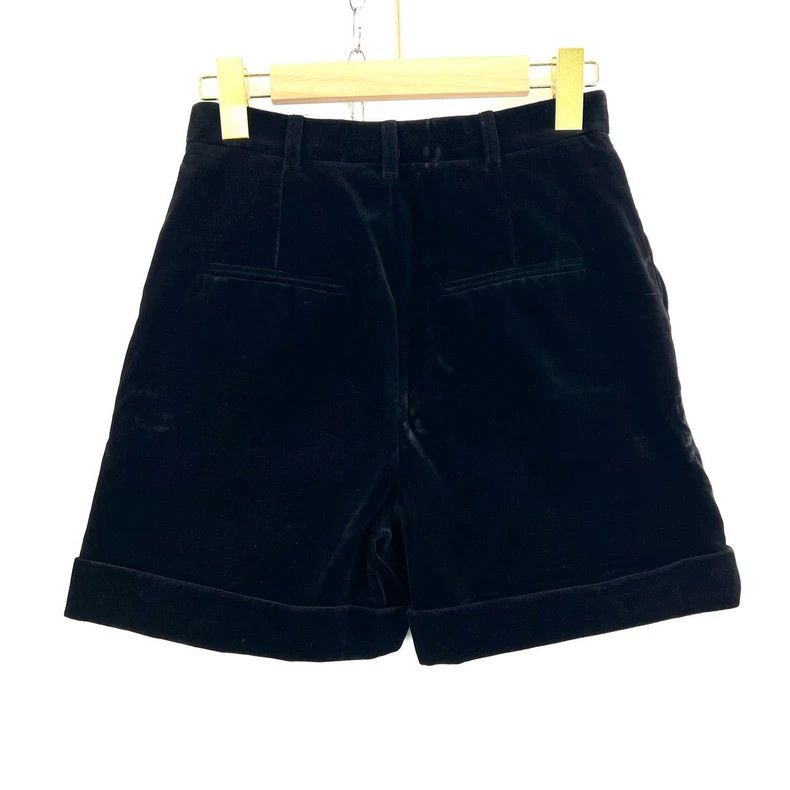 Saint Laurent Paris Saint Laurent Black Velvet Shorts for Women- DMC Size US 36 / EU 52 - 2 Thumbnail