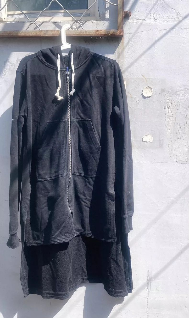 Rick Owens Rick Owens Black Zip-Up Hoodie Sweatshirt- DMC Size US M / EU 48-50 / 2 - 9 Thumbnail