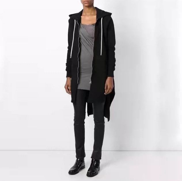 Rick Owens Rick Owens Black Zip-Up Hoodie Sweatshirt- DMC Size US M / EU 48-50 / 2 - 8 Thumbnail