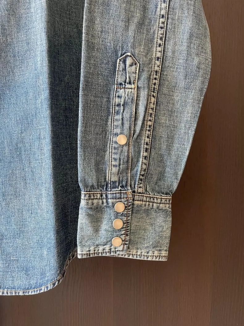 Saint Laurent Paris Saint Laurent Classic Denim Shirt Size M- DMC Size US M / EU 48-50 / 2 - 5 Thumbnail