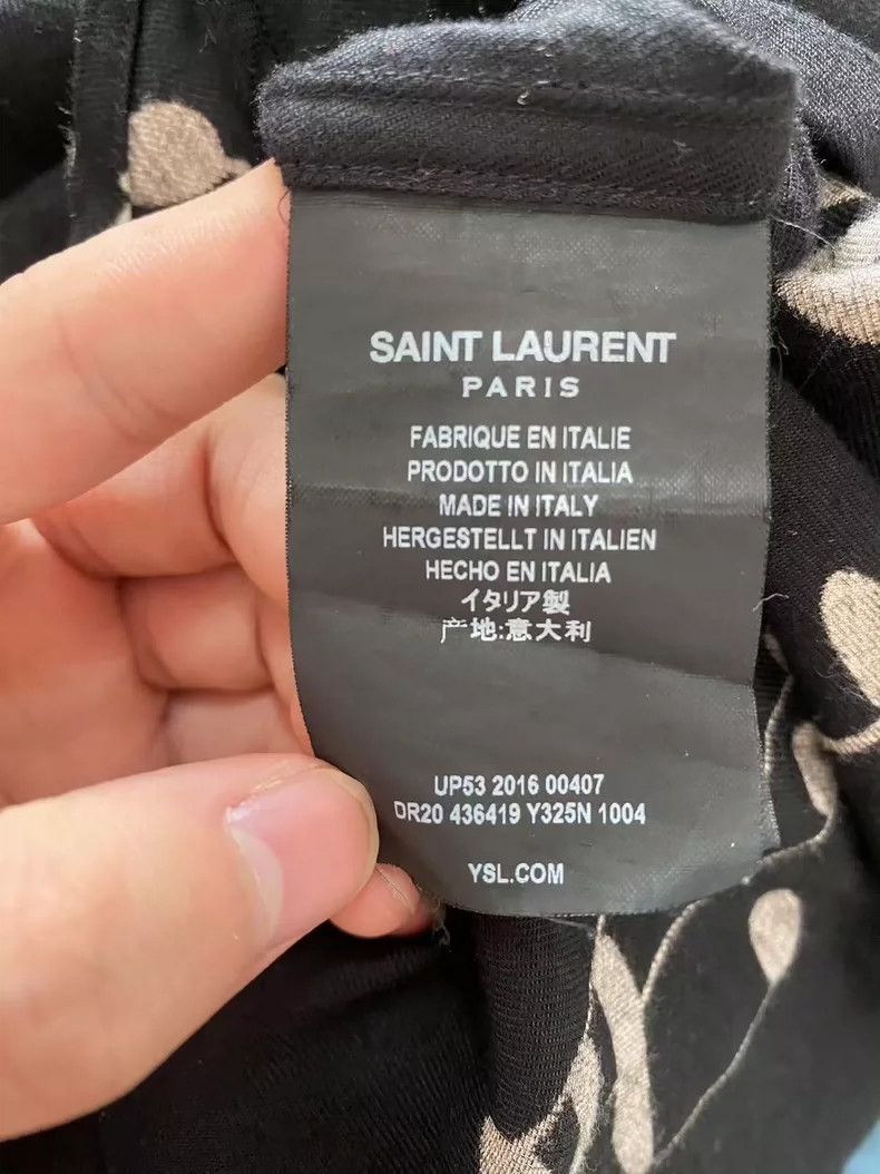 Saint Laurent Paris Saint Laurent Music Note Long Sleeve Shirt- DMC Size US XS / EU 42 / 0 - 4 Thumbnail
