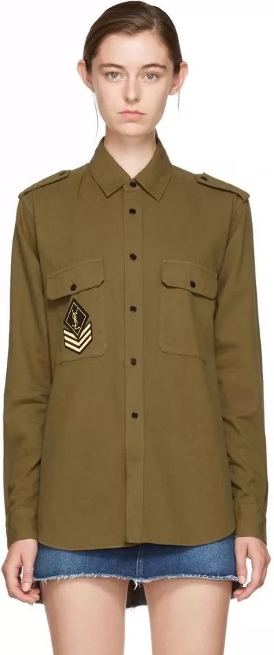 Yves Saint Laurent Saint Laurent Long Sleeve Shirt for Men and Women- DMC Size US S / EU 44-46 / 1 - 3 Thumbnail