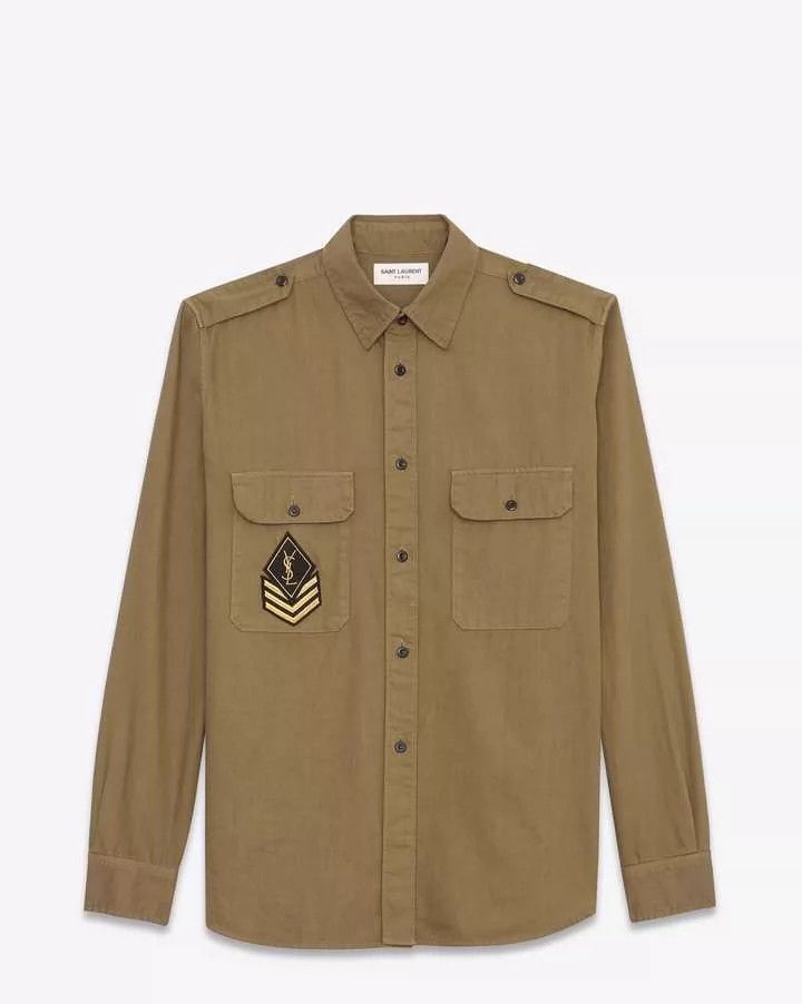 Yves Saint Laurent Saint Laurent Long Sleeve Shirt for Men and Women- DMC Size US S / EU 44-46 / 1 - 2 Thumbnail