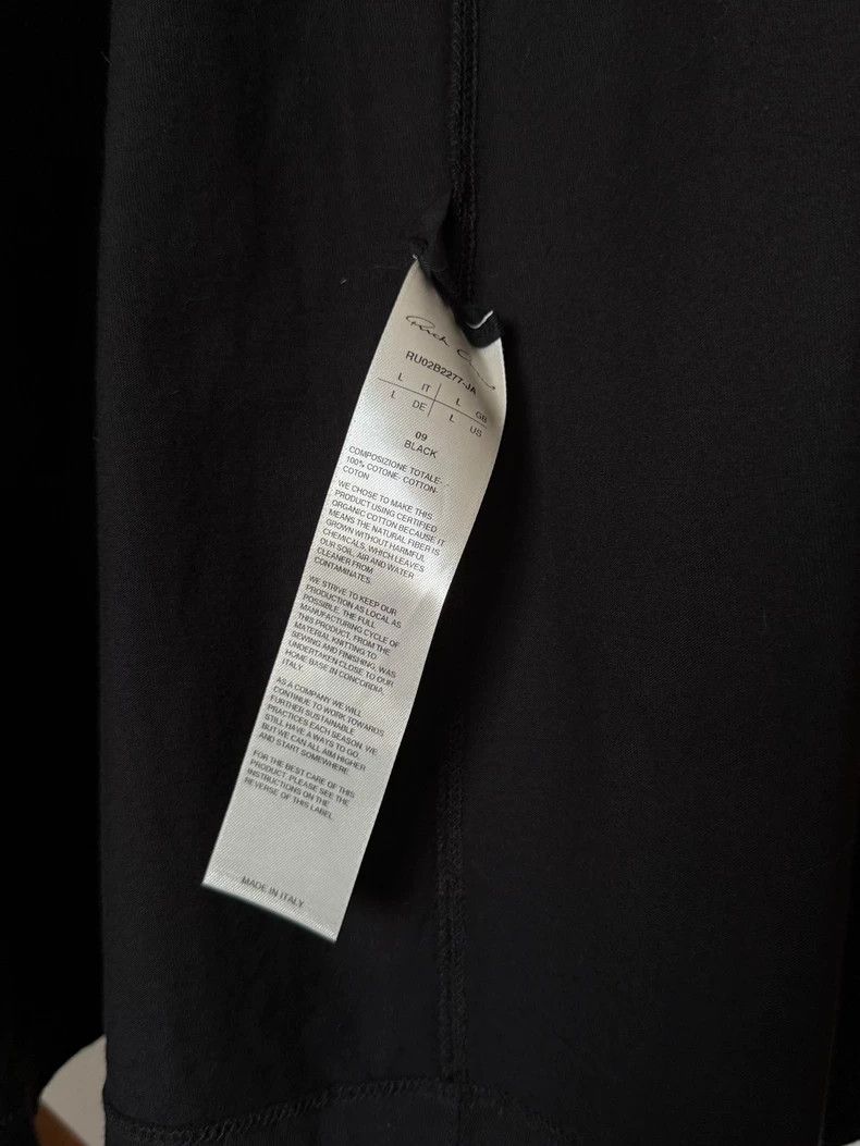 Rick Owens Rick Owens Black Long Sleeve T-Shirt- DMC Size US L / EU 52-54 / 3 - 5 Thumbnail