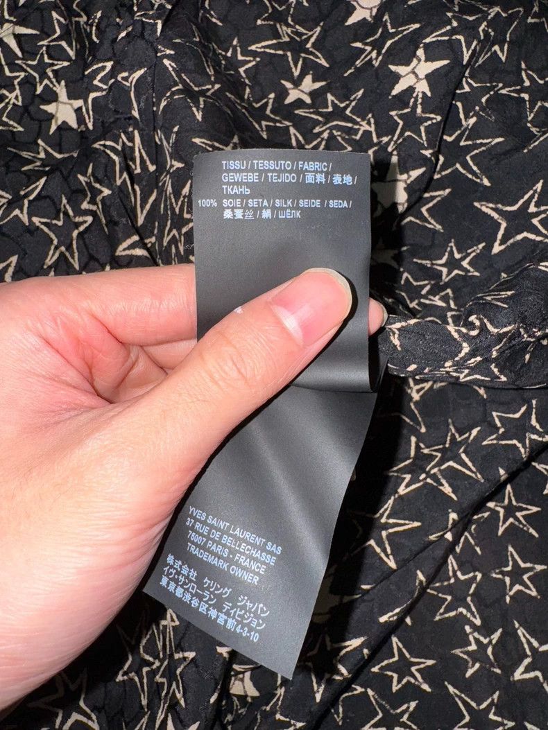 Saint Laurent Paris Black and White Star Print Shirt- DMC Size US M / EU 48-50 / 2 - 7 Thumbnail