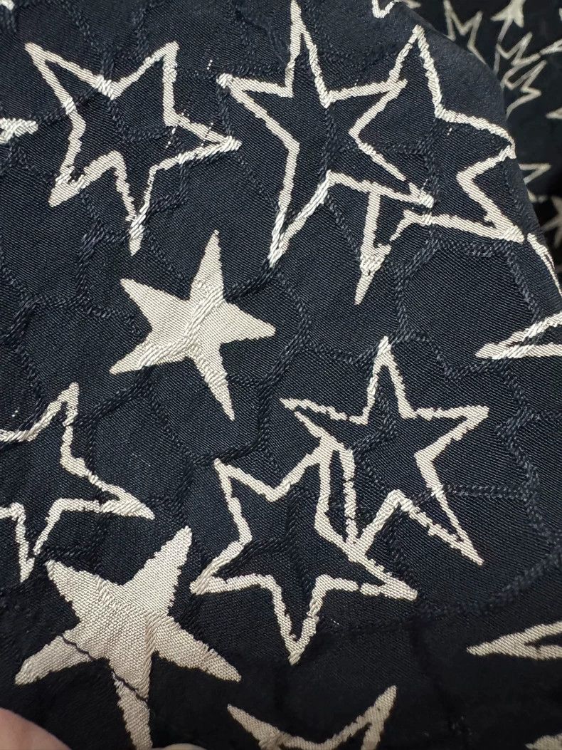 Saint Laurent Paris Black and White Star Print Shirt- DMC Size US M / EU 48-50 / 2 - 4 Thumbnail