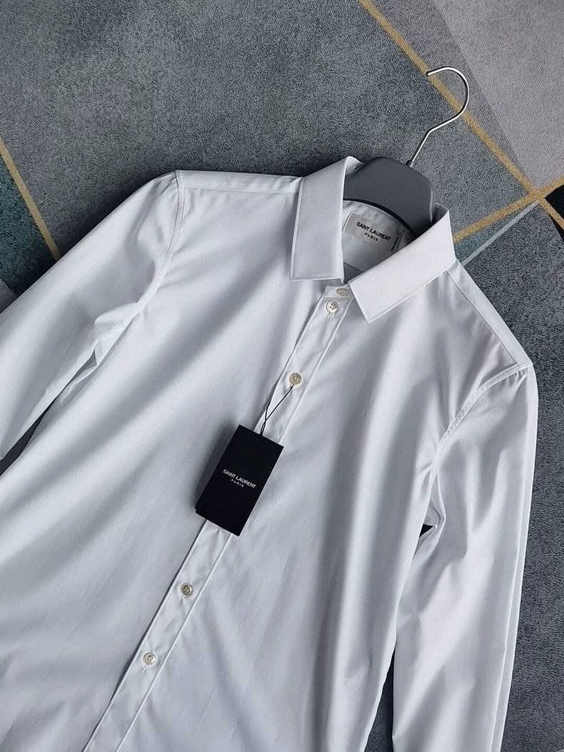 Saint Laurent Paris Saint Laurent White Women's Business Shirt- DMC Size US M / EU 48-50 / 2 - 2 Thumbnail