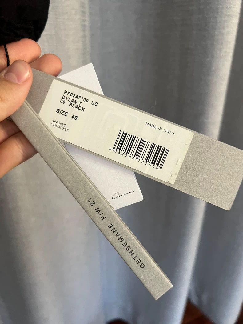 Rick Owens Black T-Shirt with Tags- DMC