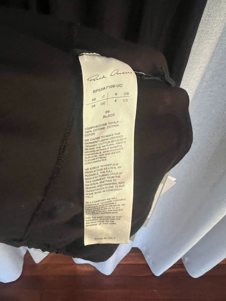 Rick Owens Black T-Shirt with Tags- DMC