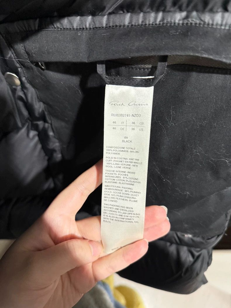 Rick Owens Rick Owens Long Puffer Jacket in Black- DMC Size US M / EU 48-50 / 2 - 3 Thumbnail