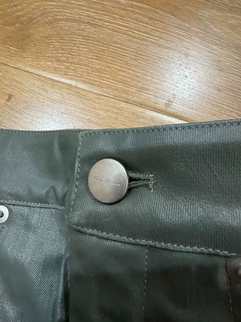 Rick Owens Green Coated Mini Skirt- DMC