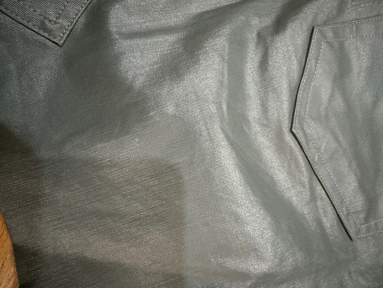 Rick Owens Green Coated Mini Skirt- DMC