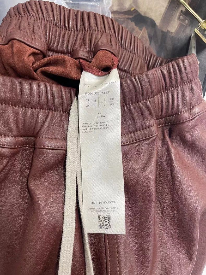 Rick Owens Rick Owens Leather Shorts Size 38- DMC Size US 38 / EU 54 - 3 Thumbnail