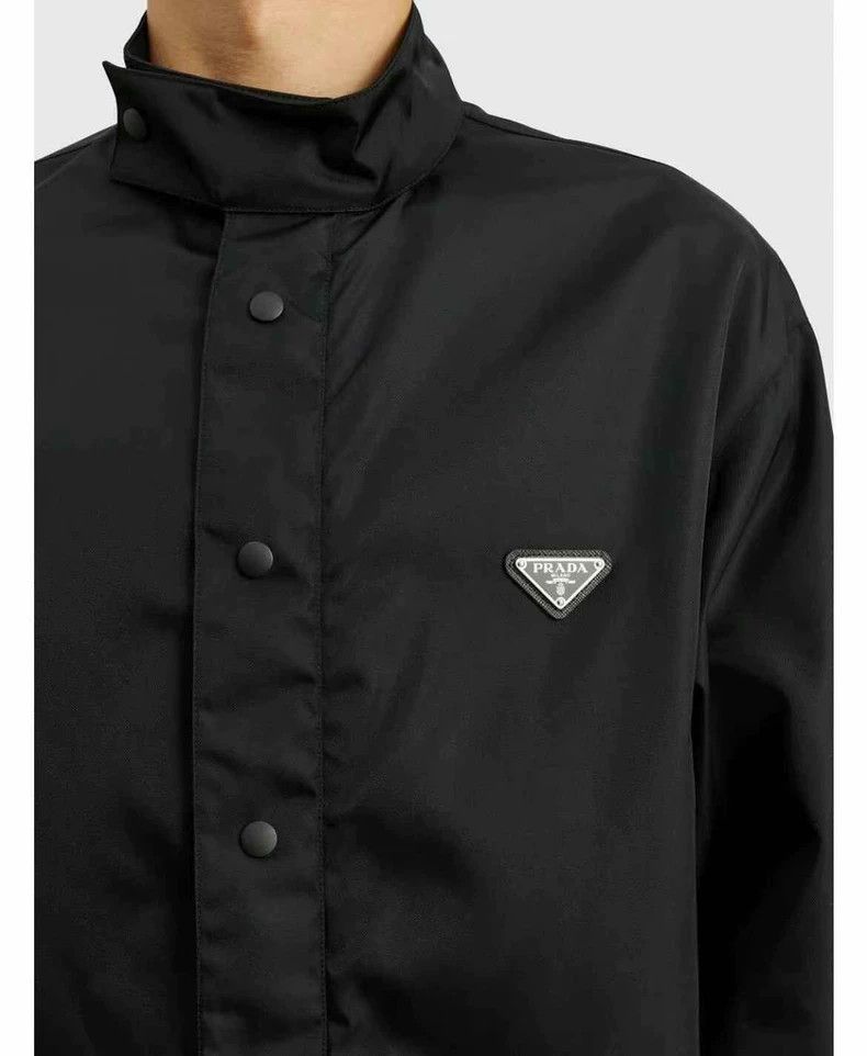 Prada Prada Long Sleeve Nylon Shirt Jacket- DMC Size US XL / EU 56 / 4 - 6 Thumbnail