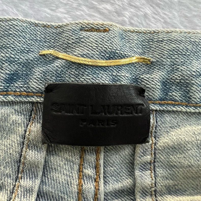 Saint Laurent Paris Saint Laurent Distressed Denim Jeans Size 26- DMC Size US 26 / EU 42 - 4 Thumbnail