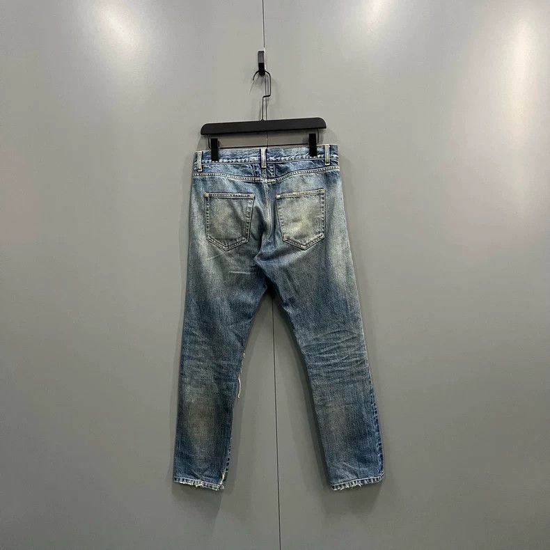 Saint Laurent Paris Saint Laurent Distressed Slim Fit Jeans- DMC Size US 31 - 2 Thumbnail