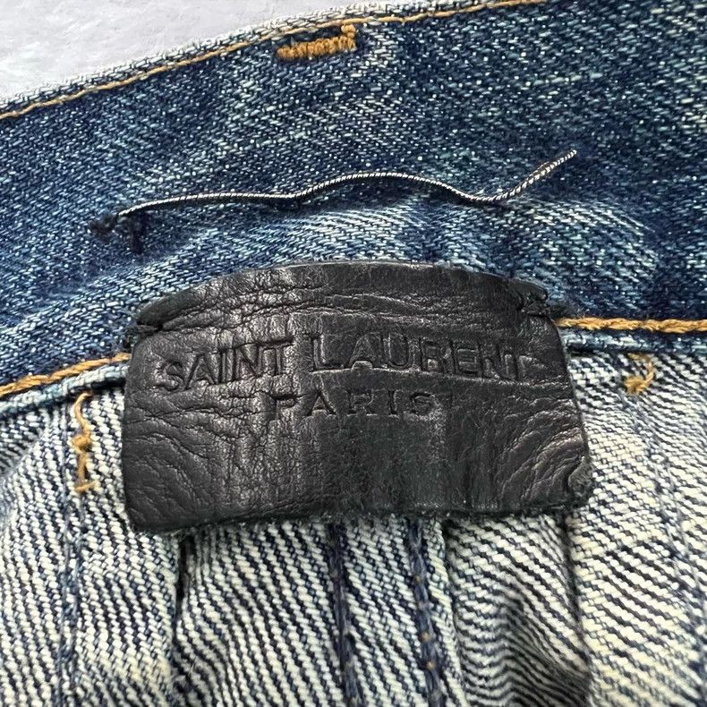 Saint Laurent Paris Saint Laurent Distressed Slim Fit Jeans- DMC Size US 31 - 4 Thumbnail