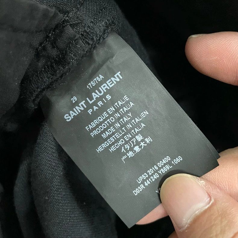 Saint Laurent Paris Saint Laurent Black Denim Pants Size 29- DMC Size US 29 - 3 Thumbnail