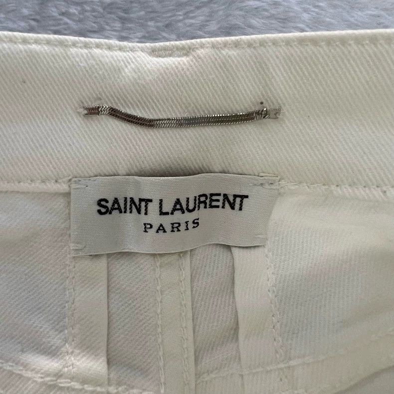 Saint Laurent Paris Saint Laurent White Denim Pants Size 29- DMC Size US 29 - 3 Thumbnail