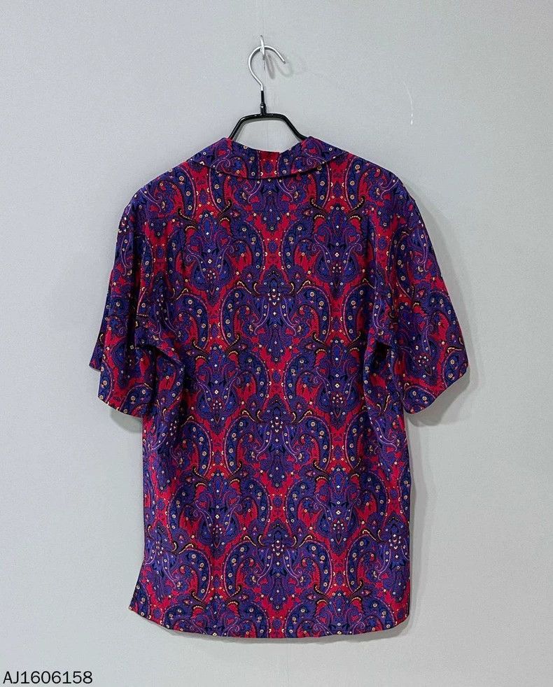 Saint Laurent Paris Short Sleeve Silk Shirt by Saint Laurent Paris- DMC Size US M / EU 48-50 / 2 - 3 Thumbnail