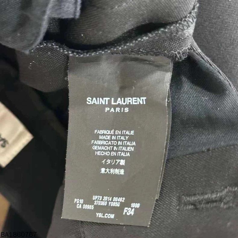 Saint Laurent Paris Classic Black Saint Laurent Pants for Men- DMC Size US 34 / EU 50 - 4 Thumbnail