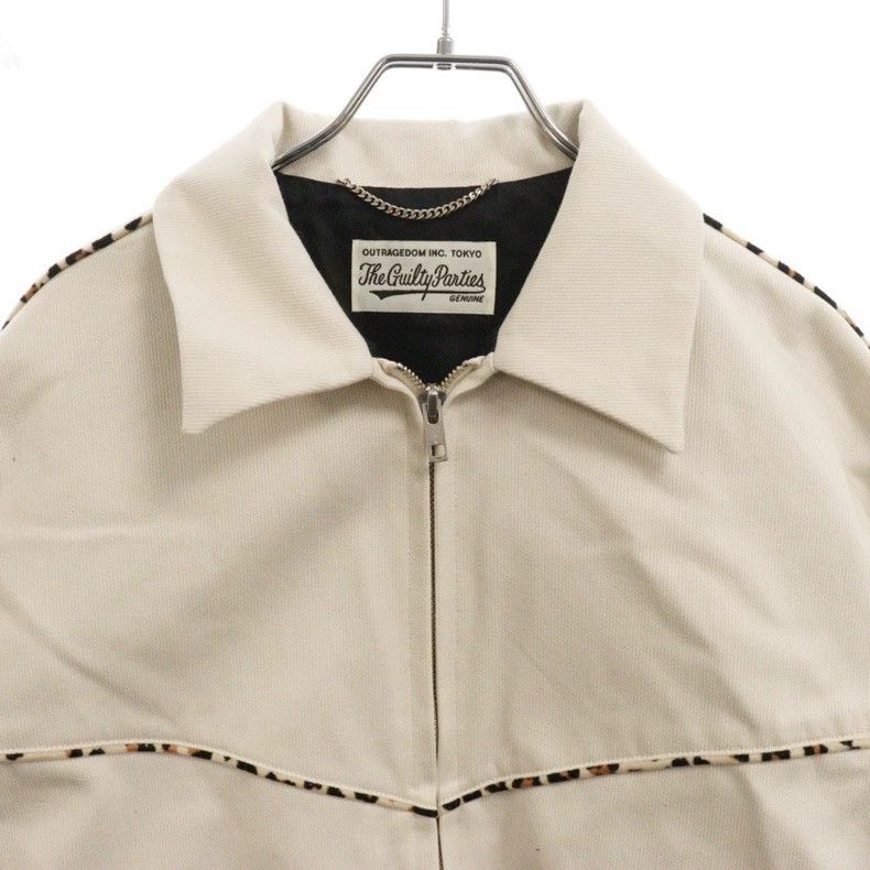 Wacko Maria WACKO MARIA Leopard Panel Jacket in Beige- DMC Size US M / EU 48-50 / 2 - 3 Thumbnail
