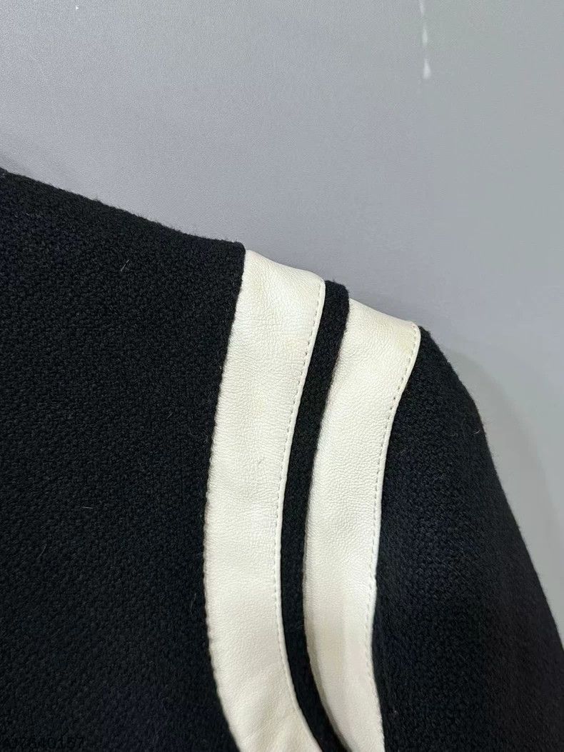 Saint Laurent Paris Saint Laurent Classic Black and White Baseball Jacket- DMC Size US S / EU 44-46 / 1 - 6 Thumbnail