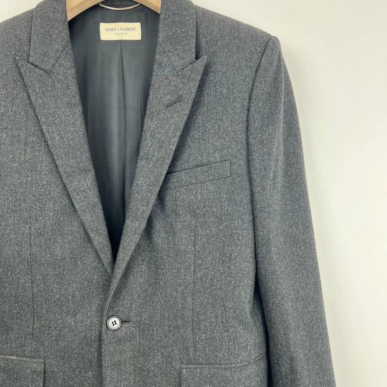 Saint Laurent Paris Saint Laurent Grey Wool Suit Jacket Size 46- DMC Size US M / EU 48-50 / 2 - 4 Thumbnail
