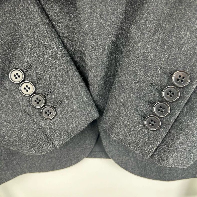 Saint Laurent Paris Saint Laurent Grey Wool Suit Jacket Size 46- DMC Size US M / EU 48-50 / 2 - 7 Thumbnail