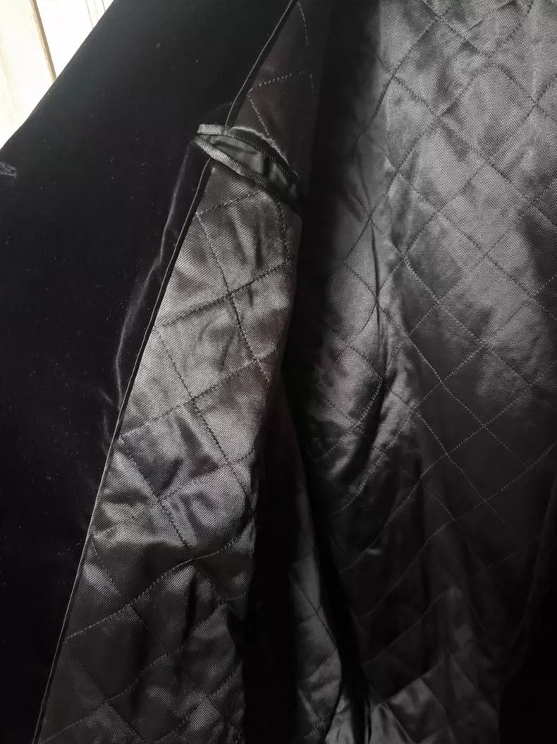 Saint Laurent Paris Saint Laurent Velvet Coat with Rhinestones- DMC Size US M / EU 48-50 / 2 - 4 Thumbnail